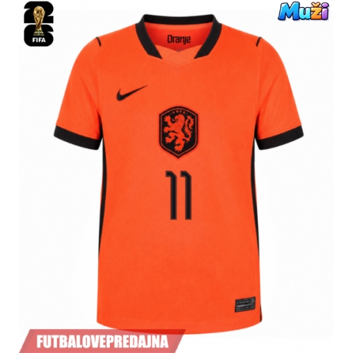 Lacne Muži Futbalové dres Holandsko Cody Gakpo #11 MS 2026 Krátky Rukáv - Domáci